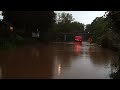 18 Wheeler Truck Drives Through 5 Foot Flood