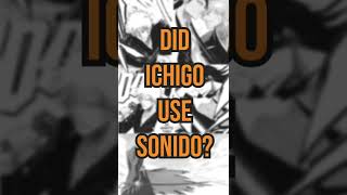 Did Ichigo use Sonido in the Bleach TYBW?
