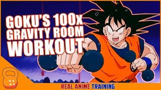 ? Goku's 100x Gravity Room Training (Dragon Ball Z) | Real Anime Training