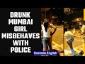 Drunk Navi Mumbai girl misbehaves with Police officer | Oneindia News *viralvideo