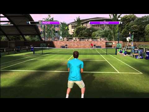 Virtua テニス 4 - Gael モンフィス vs． ロジャー フェデラー