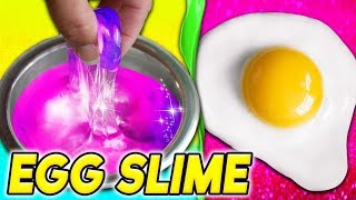 Fluffy Egg Slime and Vaseline Slime How To! Testing No Glue Slime! What Works?