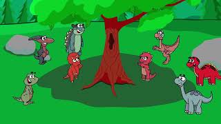 DA DA DINOSAURS - Educational Nursery Rhymes - Opposite Song for kids