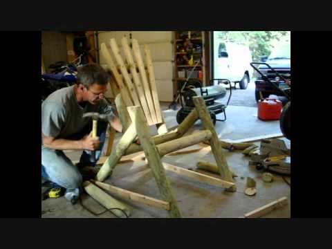 How-to Peel Logs to Make Log Furniture