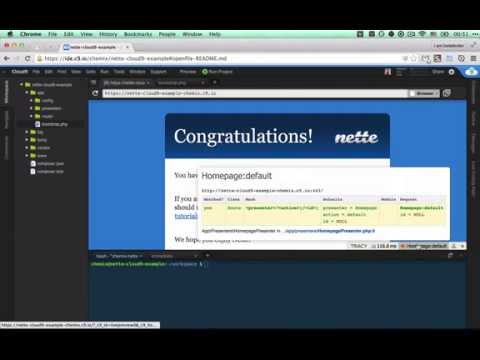 Zprovoznění Nette Framework v Cloud 9 IDE workspace