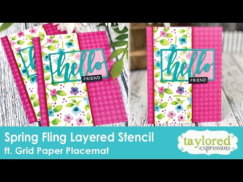 Spring Fling Layering Stencil Spring Fling Layering Stencil
