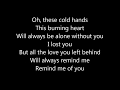 Michael Schulte - The Love you left behind LYRICS