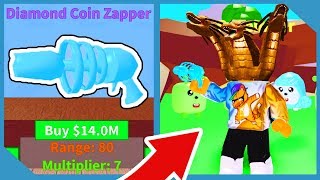 Buying The Diamond Coin Zapper In Roblox Vacuum Simulator