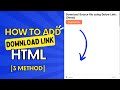 How to Add Direct Download link in HTML [3 Method]