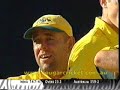 Title:India Australia 2003 final Part 2 Description:Australia clinched their third Cricket World Cup with a thumping 125-run victory over India.<br /><br />Captain Ricky Ponting hit a blistering 140 as the Aussies scored a massive 359 for two - their highest-ever one-day total.<br /><br />Despite a fighting 82 from Virender Sehwag, India could only make 234.