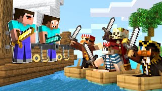 Нуб И Про Построили Защищенный Корабль Против Пиратов Майнкрафт ! Нубик Ловушка Minecraft