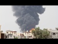 Huge oil depot blaze puts Tripoli under threat
