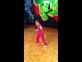 Little BabyWockee popping and to her own choreoghaph