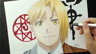 Speed Drawing - Alphonse Elric | Edward Elric (FullMetal Alchemist)