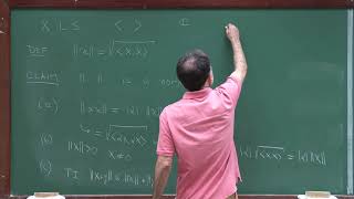 Doctorate Program Functional Ysis - Lecture 15 Hilbert Spaces