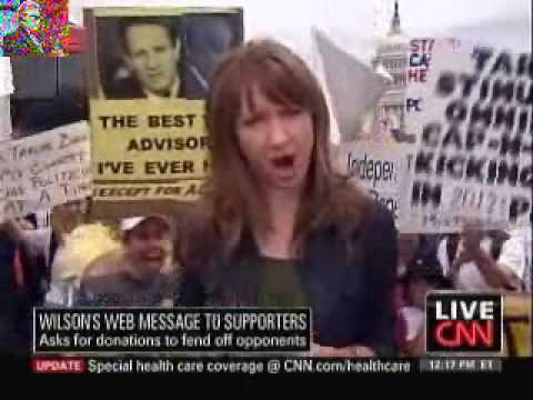 Tea Partyers Drown Out CNN Reporter During Live Report
