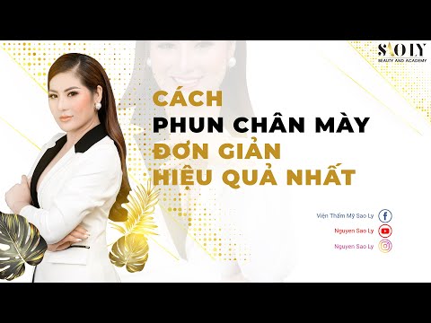 Cách phun chân mày đơn giản , hiệu quả nhất