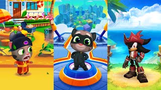 Talking Tom Hero Dash Vs Talking Tom D Run Vs Sonic Dash - Gameplay Walkthrough