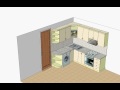Video Проект кухни для маленькой квартиры.
