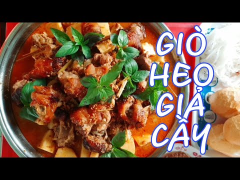 Cách Nấu Món Giò Heo Giả Cầy Ngon, Đúng Chuẩn Miền Tây.