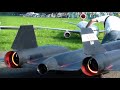 The New R/C Lockheed SR-71 Blackbird by Roger Knobel with After-Burn Hausen flight day 2014