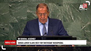 Lavrov Slams West For Grotesque Russophobia At Un General Embly