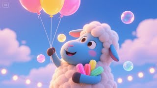 Baa Baa Blue Sheeps Balloon Ride Fun Adventure Rhyme Educational Kids Songs