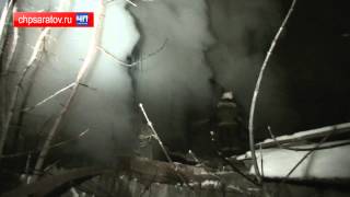 Video ChP-Saratov. Pozhar na 2-y Poperechny proyezd d 54 from chpSaratov, 2nd Panfilova drive, Saratov, Russia