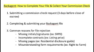 Backagent: How to Submit Your File and Collect Your Commission