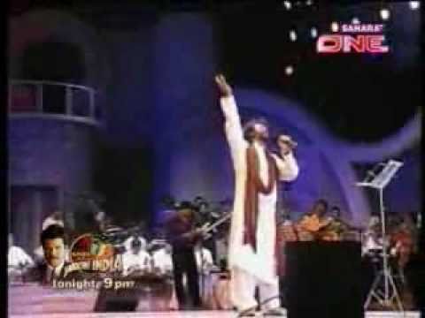 Hans Raj Hans sings yara sili sili at Lata Jis 75th birthday