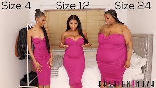 Size 4 Vs 12 Vs 24 Try On Same Fashionnova Springsummer Outfits