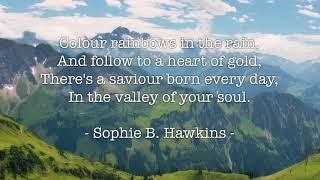 Watch Sophie B Hawkins Saviour Child video