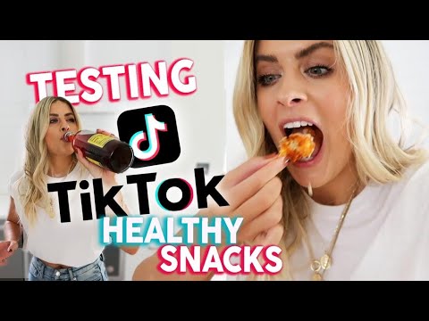 TESTING TikTok HEALTHY SNACK HACKS - YouTube