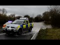 Emergency Services 26th November 2012 Maisemore Road Flooded By River Severn