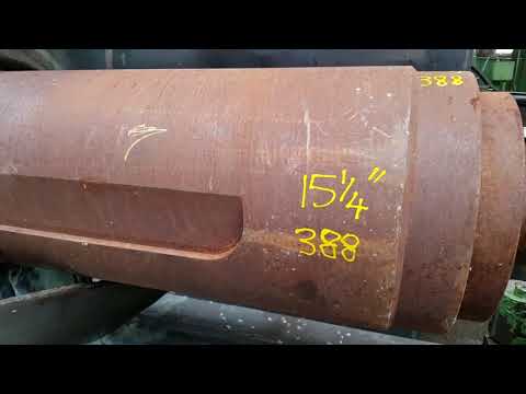 Massive hole (390mm)15.25" drilled thru 500mm long Aluminium bar. The easy way