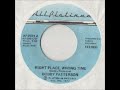 Bobby Patterson - Right Place Wrong Time 1977
