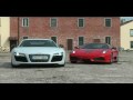 Audi R8 V10 vs Ferrari F430 Scuderia