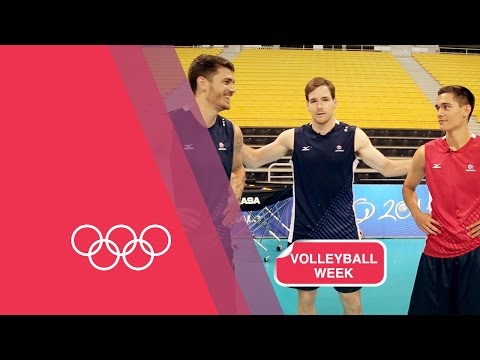 Volleyball Serving Challenge with USA Men&#039;s Team