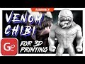 Chibi Venom 3D Printing Miniature | Assembly by Gambody