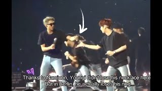 Yoongi Keeps Dropping His Stuff on Stage & Namjoon's Quick Respose