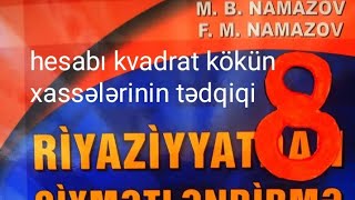Hesabı Kvadrat Kökün Xələrinin Tətbiqi.a Variantı.namazov Qiymətləndirme 8 Ci Sinif