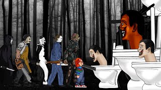 Skibidi Toilet Vs Jason Voorhees, Chucky, Michael Myers,Leatherface, Art The Clown, Ghostface. Ep1