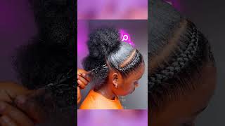 Slayed Braided 4C Natural Hairstyle