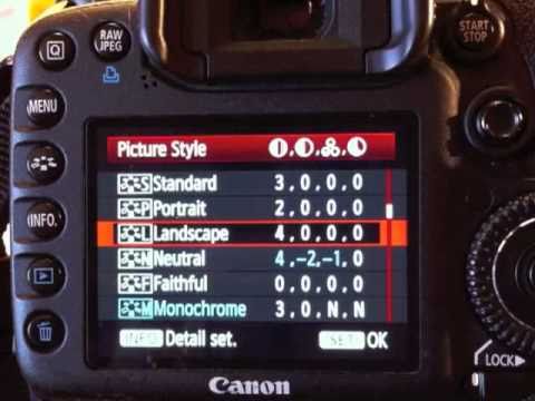 Optimum Camera Settings for CANON - YouTube