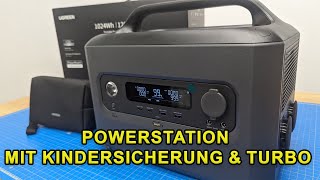 Ugreen Tragbare Powerstation Mit Kindersicherung, Turbo- & Leiser Modus.