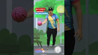 How to shoot a basketball - kids sports activities #kidsactivities #kidsvideo #sports #shorts #fun