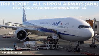 Trip Report: All Nippon Airways New York JFK to Haneda Tokyo, Japan (4K)