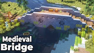 How to build an AWESOME Bridge in Minecraft 1.15 Survival World [SIMPLE Tutorial