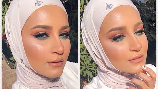 مكياج بألوان صيفيه (تجربة منتجات جديدة) مكياج بألوان صيفيه (تجربة منتجات جديدة)