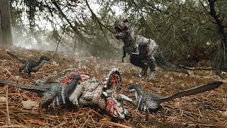 Dakotaraptor & Tyrannosaurus
